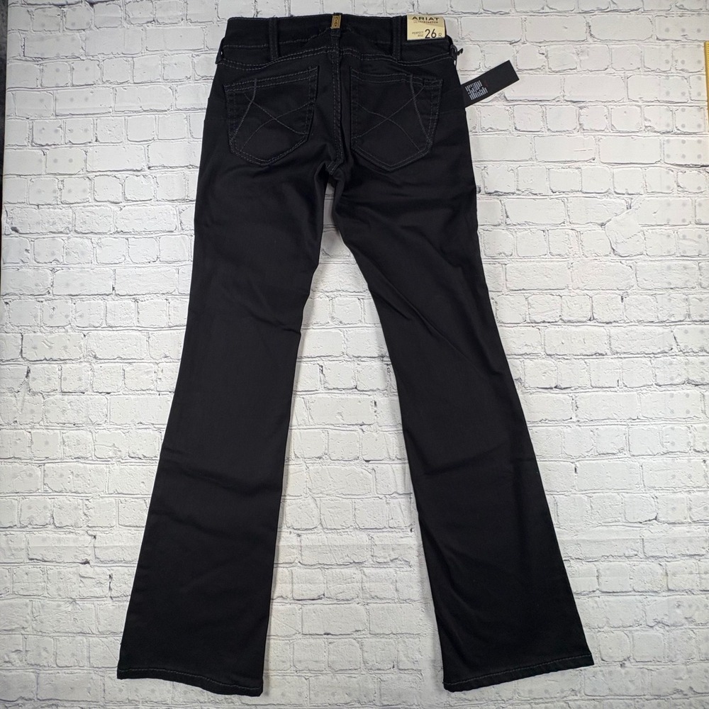 Ariat Boot Cut Jeans Womens 26R Black New Perfect Rise UltraStretch Denim